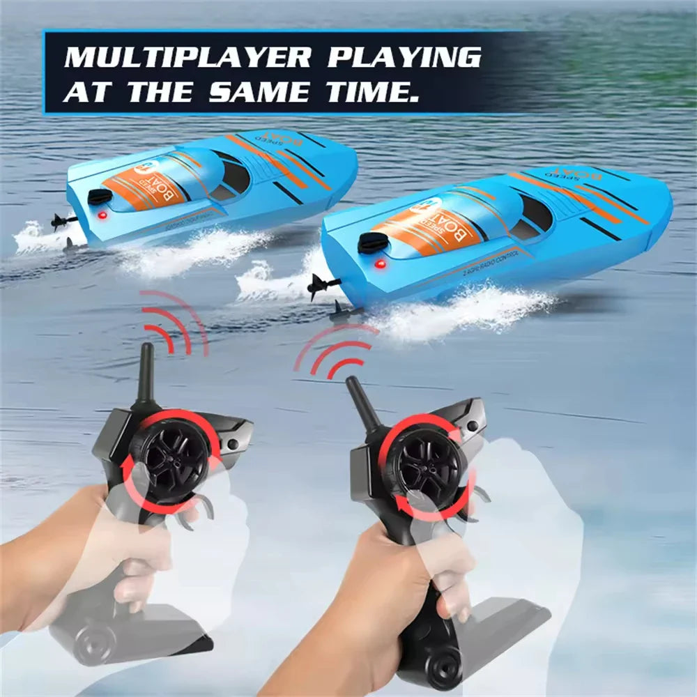 HKM-563027 2.4G Remote-Controlled Speedboat, Waterproof High-Speed Toy, Perfect for Outdoor Fun, Ages 5 and Up