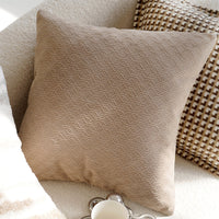 HKM-563411 Cream Color Advanced Retro Style Knotted Pillow Cover - Square, 45x45cm, Various Unique Patterns