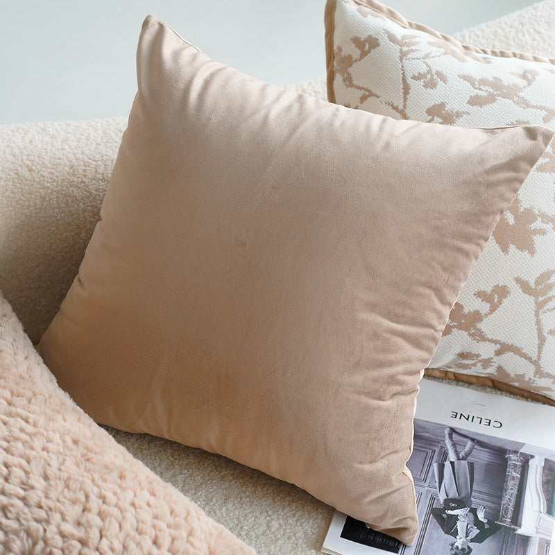 HKM-563411 Cream Color Advanced Retro Style Knotted Pillow Cover - Square, 45x45cm, Various Unique Patterns