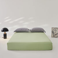 HKM-563411 Ice Silk Lyocell Bed Sheet Set with Skin-Friendly Pillowcases - Various Sizes & Colors Available