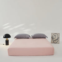 HKM-563411 Ice Silk Lyocell Bed Sheet Set with Skin-Friendly Pillowcases - Various Sizes & Colors Available