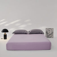 HKM-563411 Ice Silk Lyocell Bed Sheet Set with Skin-Friendly Pillowcases - Various Sizes & Colors Available