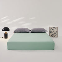 HKM-563411 Ice Silk Lyocell Bed Sheet Set with Skin-Friendly Pillowcases - Various Sizes & Colors Available