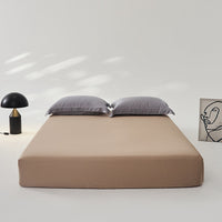 HKM-563411 Ice Silk Lyocell Bed Sheet Set with Skin-Friendly Pillowcases - Various Sizes & Colors Available