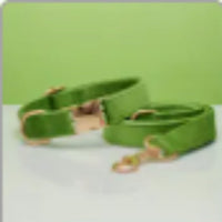 HKM-563475 Velvet Dog Collar and Leash Set with Bow Tie, Cotton Lining and Metal Buckle