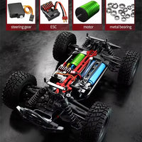 HKM-563603 1/16 Scale 4WD High-Speed Brushless Remote Control Off-Road Car, 70km/h, Indoor/Outdoor Toy Vehicle