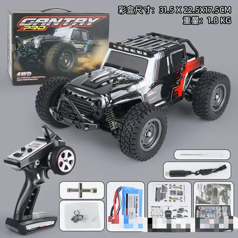 HKM-563603 1/16 Scale 4WD High-Speed Brushless Remote Control Off-Road Car, 70km/h, Indoor/Outdoor Toy Vehicle