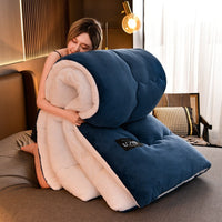 HKM-563603 Double-Sided Milk Velvet Quilt for Winter - Warm Fleece Comfort in Grey, Pink, Blue, Fruit Green, and Blue Grey