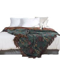 HKM-563603 Washed Jacquard Cotton Nap Blanket in Various Sizes
