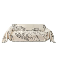 HKM-563667 Universal Anti-Scratching Sofa Cover Blanket in Modern Stripe Patterns