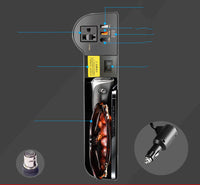 HKM-563795 150W 12V to 220V Car Power Inverter with Storage Box and Multi-functional Charging Capabilities