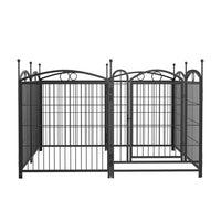 HKM-563795 Durable 32 Inch 8 Panel Metal Dog Playpen for Indoor and Outdoor Use with Secure Door