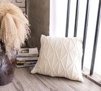 HKM-563987 Nordic Geometric Rope Knot Pillow Cushion - Modern Polyester Fiber Design