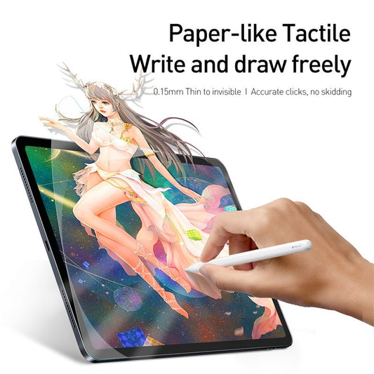 HKM-563987 Transparent Paper-Like Film for 2021 Pad Mini (10.2 inch) - Scratch-Resistant PVC Protective Shield