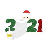 HKM-564051 Festive Glass Sticker for Christmas - 42 x 29.7 cm Holiday Decoration