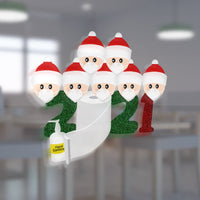 HKM-564051 Festive Glass Sticker for Christmas - 42 x 29.7 cm Holiday Decoration