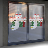 HKM-564051 Festive Glass Sticker for Christmas - 42 x 29.7 cm Holiday Decoration