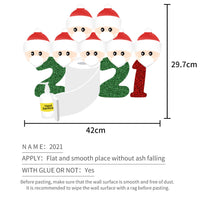 HKM-564051 Festive Glass Sticker for Christmas - 42 x 29.7 cm Holiday Decoration