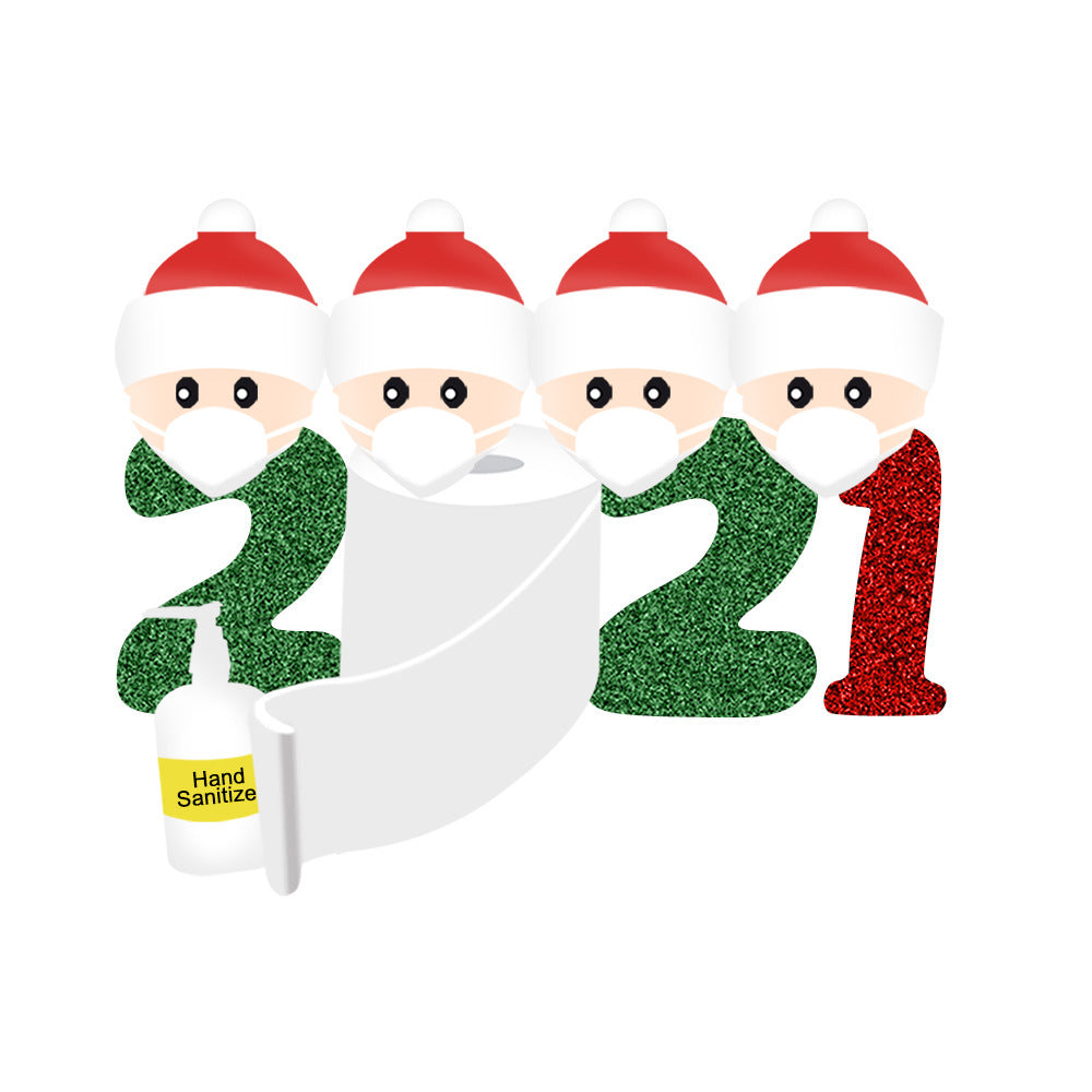 HKM-564051 Festive Glass Sticker for Christmas - 42 x 29.7 cm Holiday Decoration