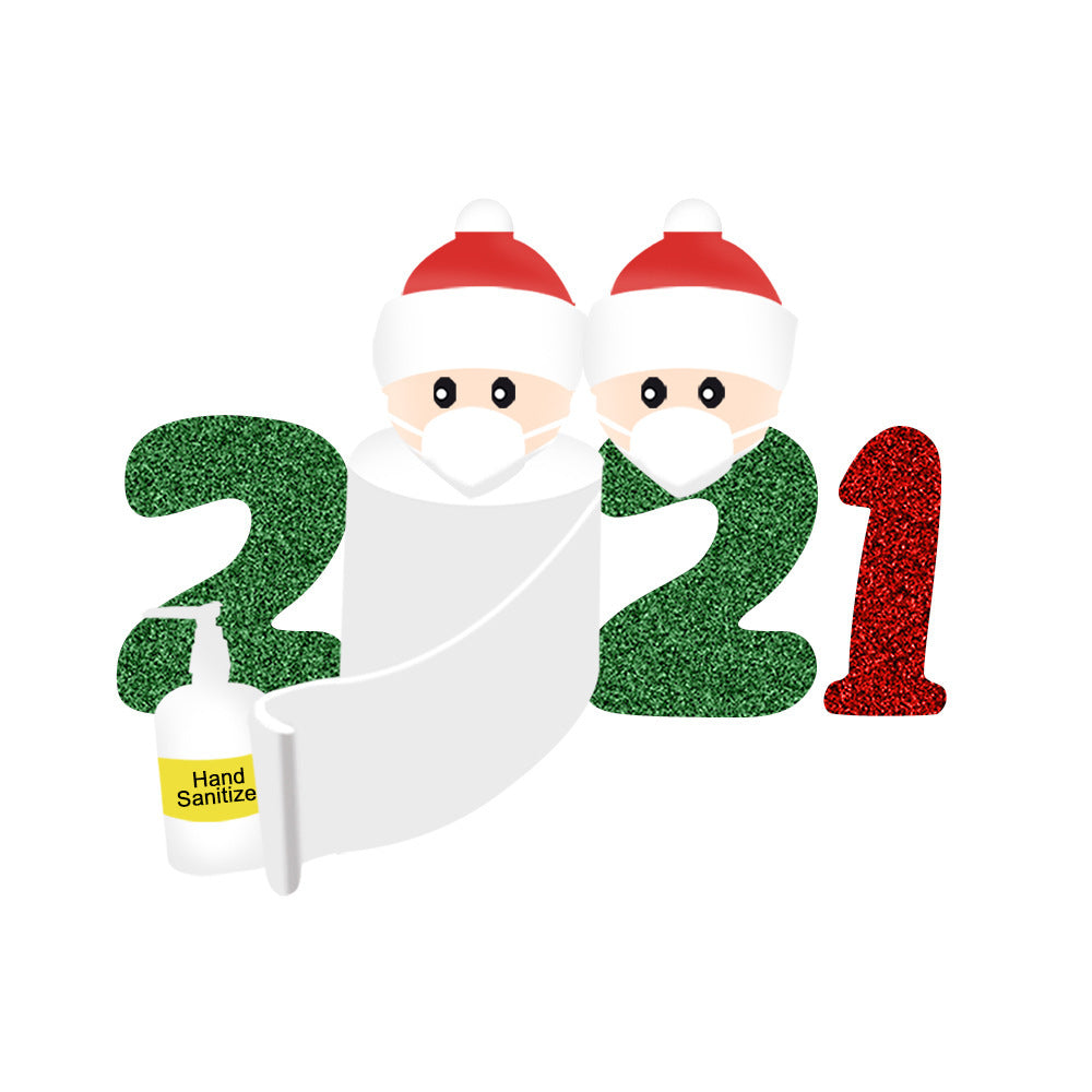 HKM-564051 Festive Glass Sticker for Christmas - 42 x 29.7 cm Holiday Decoration