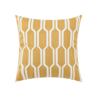 HKM-564051 Nordic Cotton Lumbar Pillow Cover with Chain Embroidery and Floral Patterns