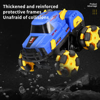 HKM-564179 Radio Control 1:16 Deformation Stunt Car with 4WD and Spinning Features, Ready-to-Use, Indoor-Outdoor Toy for Ages 5+