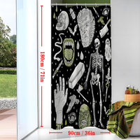 HKM-564307 Waterproof Polyester Shower Curtain - Semi-Sunshade Bathroom Curtain, Various Sizes Available