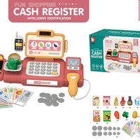 HKM-564435 Kids Cash Register Playset - 36PCS Supermarket Toy for Ages 2-13, Fun Pretend Play Set