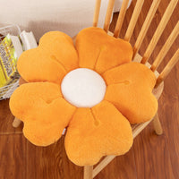 HKM-564563 Creative Flower Plush Cushion Pillow – Milky White, Sunflower, Lake Blue, Emerald, Pink, Gray, Purple, White, Yellow – 35cm/45cm/50cm