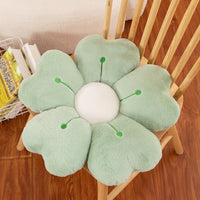 HKM-564563 Creative Flower Plush Cushion Pillow – Milky White, Sunflower, Lake Blue, Emerald, Pink, Gray, Purple, White, Yellow – 35cm/45cm/50cm
