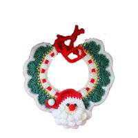 HKM-564627 Adjustable Crochet Elk Pattern Pet Collar for Cats and Dogs - Comfortable and Stylish Design