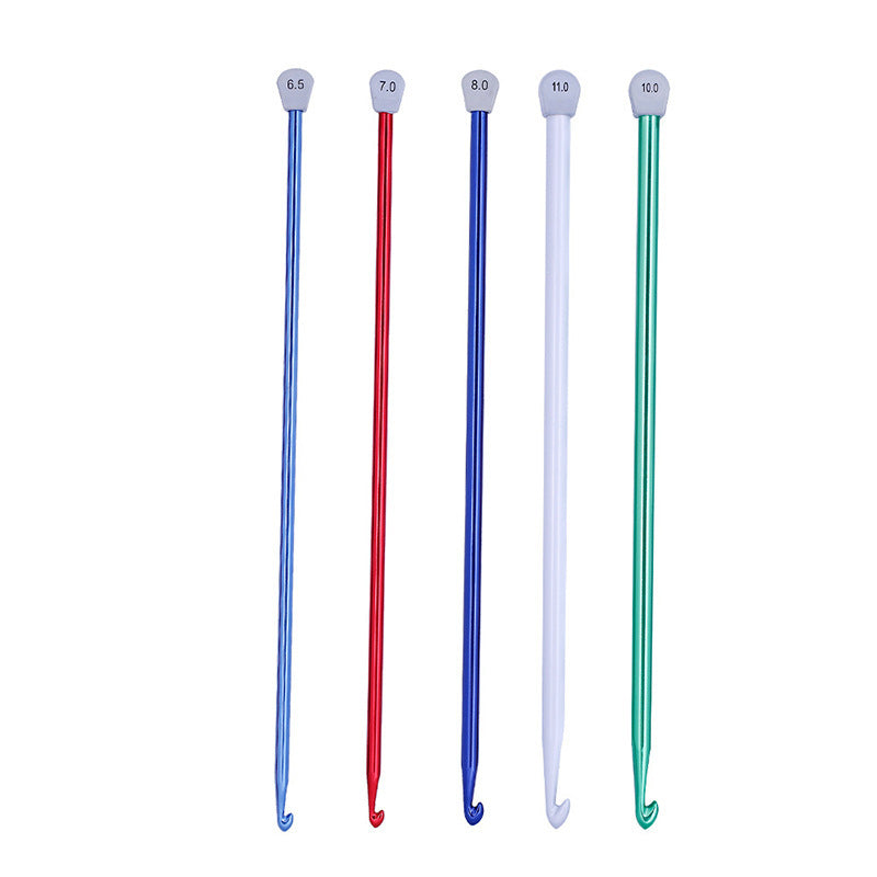 HKM-564755 Alumina Crochet Needle Set - 14 Sizes for Knitting Sweaters, Scarves, and Socks, Length 35cm