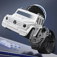 HKM-564755 Mini Alloy Remote Control Car with USB Charging and Watch Controller - 2.4G Wireless Racing Toy