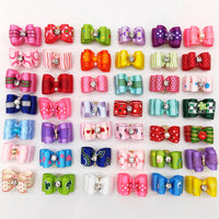 HKM-564755 Pet Head Flower Bow Hair Accessory - Japanese and Korean Style Decoration for Pets, 3x4cm