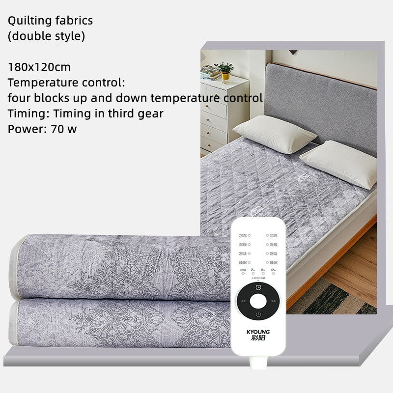HKM-564755 Temperature Regulating Electric Blanket with Dual Functionality and Non-Slip Design
