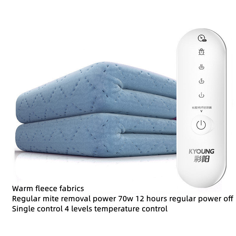 HKM-564755 Temperature Regulating Electric Blanket with Dual Functionality and Non-Slip Design
