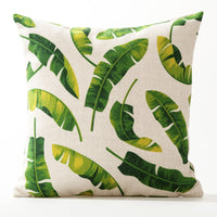 HKM-564819 American Floral Plant Pattern Cushion Cover - 45x45cm Pillowcase