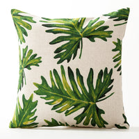 HKM-564819 American Floral Plant Pattern Cushion Cover - 45x45cm Pillowcase