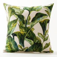 HKM-564819 American Floral Plant Pattern Cushion Cover - 45x45cm Pillowcase