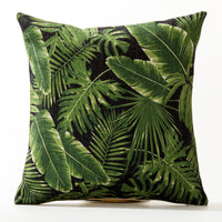 HKM-564819 American Floral Plant Pattern Cushion Cover - 45x45cm Pillowcase