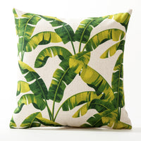 HKM-564819 American Floral Plant Pattern Cushion Cover - 45x45cm Pillowcase