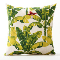 HKM-564819 American Floral Plant Pattern Cushion Cover - 45x45cm Pillowcase