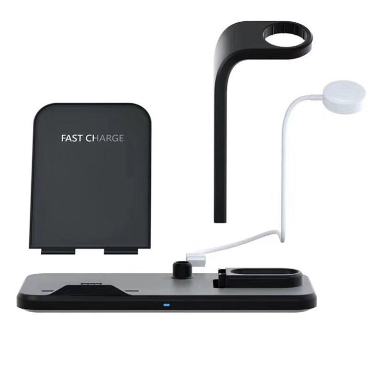 HKM-564819 Wireless Charging Stand with USB and Headphone Output, 10W Max Output, Compatible with Various Smartphones