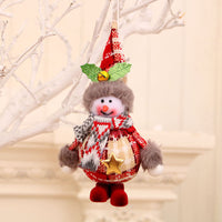 HKM-564883 Christmas Decorative Foam Fabric Standing Dolls - Old Man, Snowman, Elk, Teddy Bear