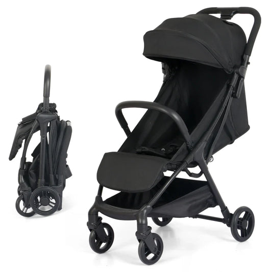 KTX-564947 Compact Folding Baby Stroller Lightweight Travel Pushchair with Metal Frame