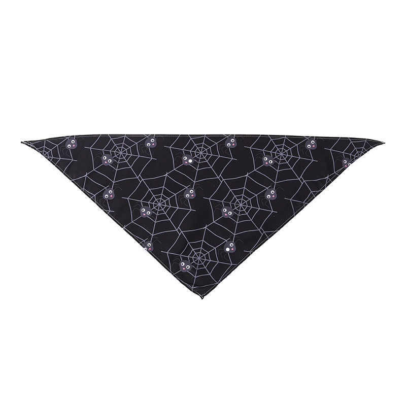 HKM-565011 Cartoon Pattern Nylon Pet Scarf for Dogs and Cats - Casual Wear for All Seasons