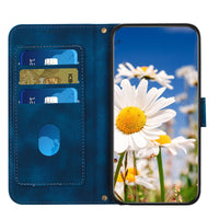 HKM-565011 Floral Flip Leather Case with Lanyard for iPhone Models