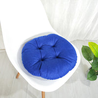 HKM-565139 Cotton and Linen Japanese Futon Cushion - Modern Steamed Bun Mat for Single Seat Sofa