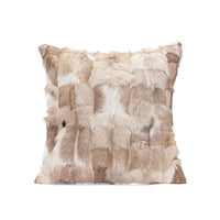 HKM-565203 Lightweight Plush Square Floral Cushion Cover - Modern Minimalist Design, Available with Down or Goose Feather Core