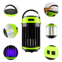 HKM-565267 Solar-Powered Outdoor Mosquito Killer Lamp with USB Charging, Waterproof & Compact Design